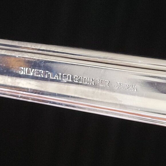 Set of 3 Vintage Godinger Silverplate Art Deco Style Cheese Serving Utensils - Picture 4 of 4